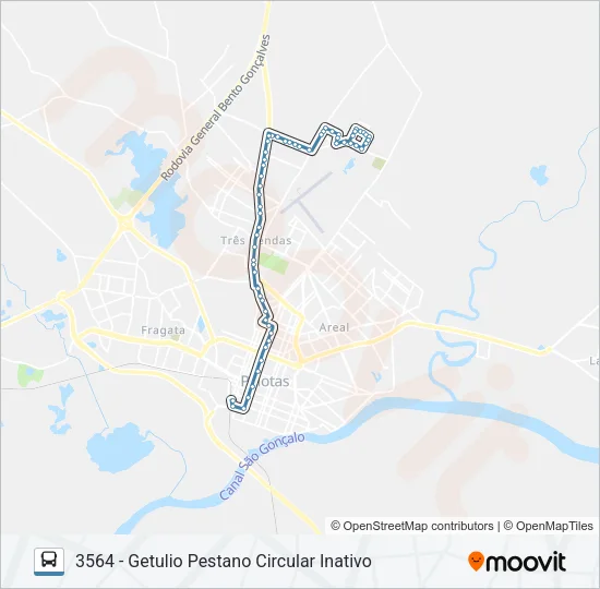 3561 GETULIO VARGAS Bus Line Map