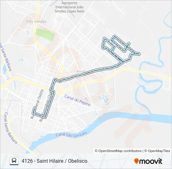 4121 AREAL Bus Line Map