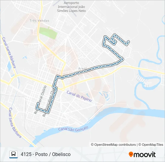 4121 AREAL Bus Line Map