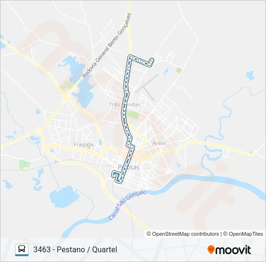 3461 PESTANO Bus Line Map