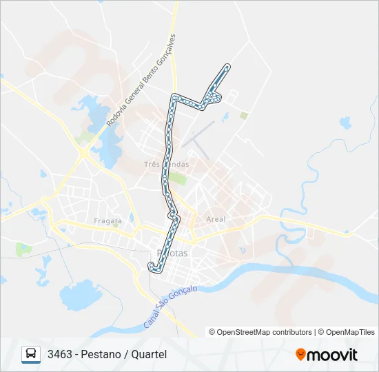 3461 PESTANO Bus Line Map