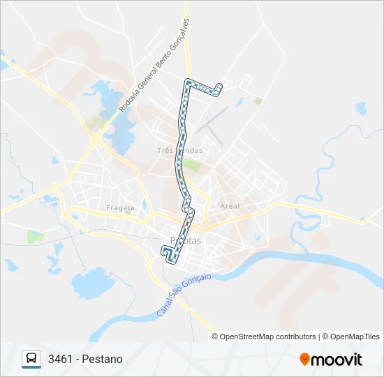 3461 PESTANO Bus Line Map