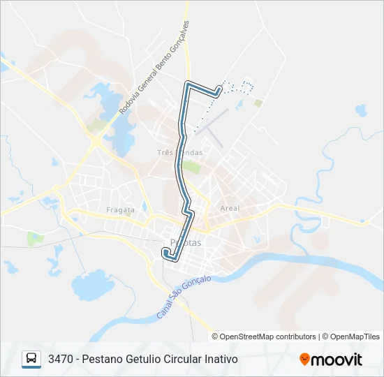 3461 PESTANO Bus Line Map