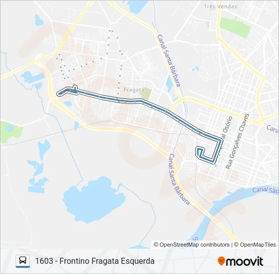 1601 FRONTINO VIEIRA Bus Line Map