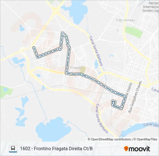 1601 FRONTINO VIEIRA Bus Line Map