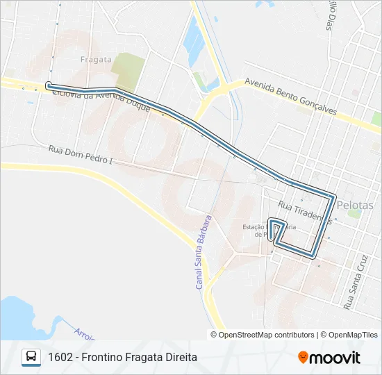 1601 FRONTINO VIEIRA Bus Line Map