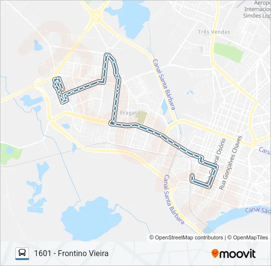 1601 FRONTINO VIEIRA Bus Line Map