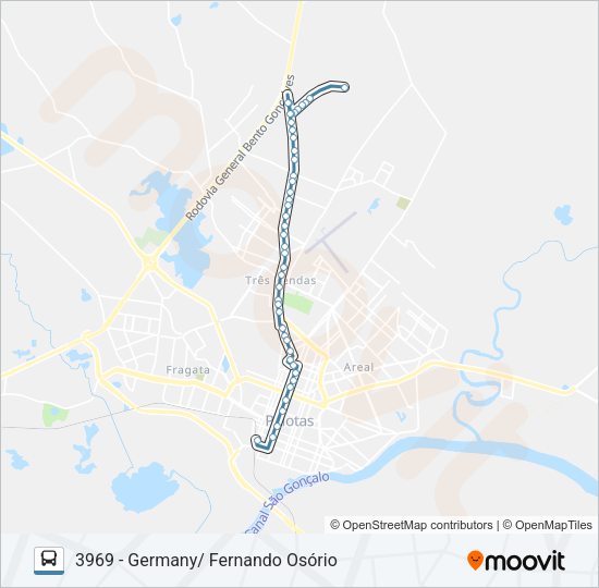 Mapa da linha 3970 GERMANY de ônibus