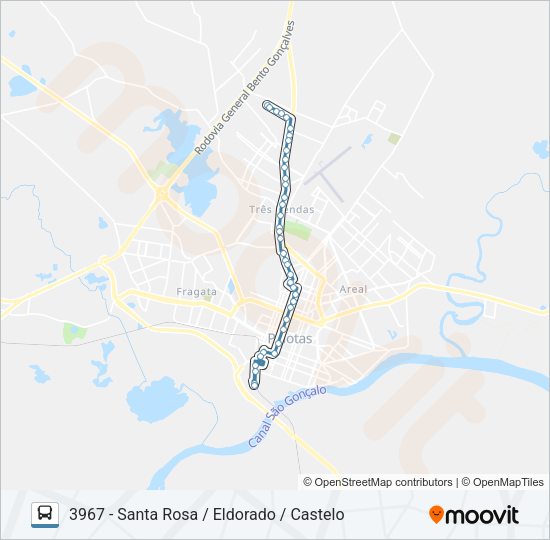Mapa da linha 3970 GERMANY de ônibus