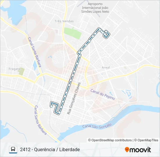 2411 JARDIM DAS TRADIÇÕES / QUERENCIA Bus Line Map