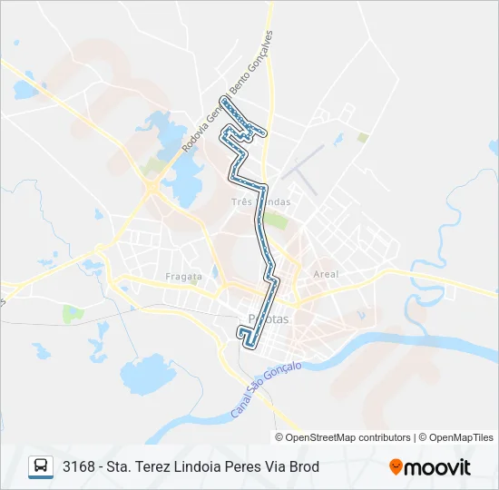 3161 SANTA TEREZINHA Bus Line Map