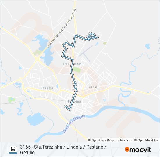 Mapa de 3161 SANTA TEREZINHA de autobús