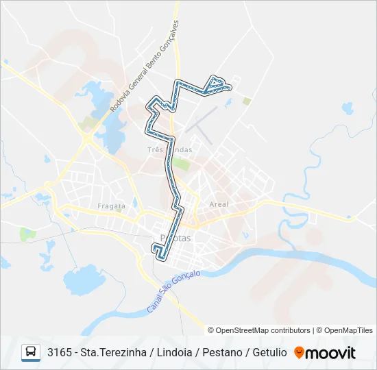 3161 SANTA TEREZINHA Bus Line Map