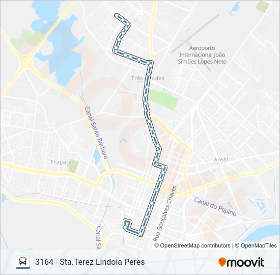 3161 SANTA TEREZINHA Bus Line Map