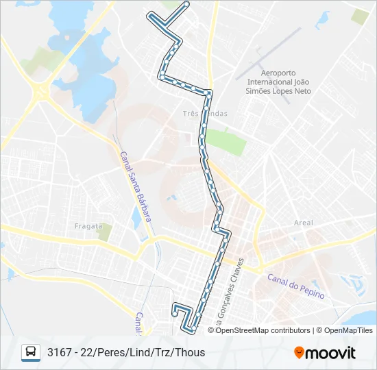 3161 SANTA TEREZINHA Bus Line Map
