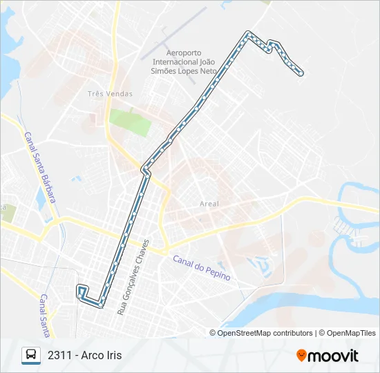 2311 ARCO IRIS Bus Line Map