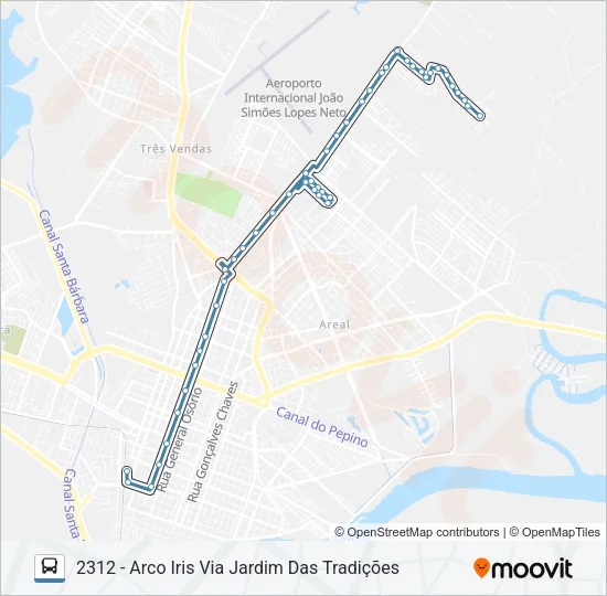 2311 ARCO IRIS Bus Line Map