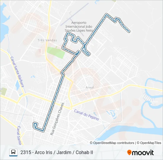 2311 ARCO IRIS Bus Line Map