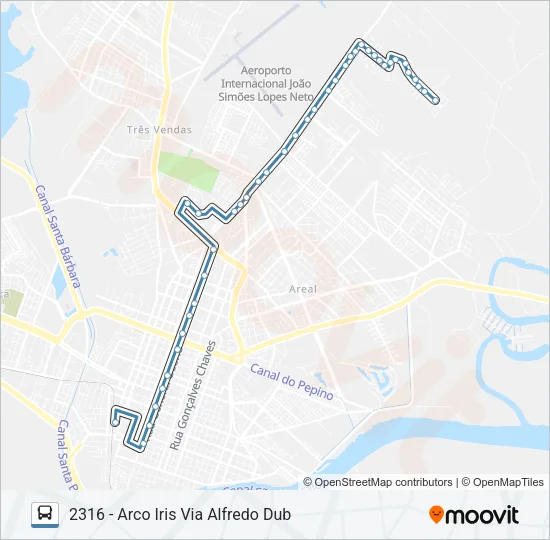 2311 ARCO IRIS Bus Line Map