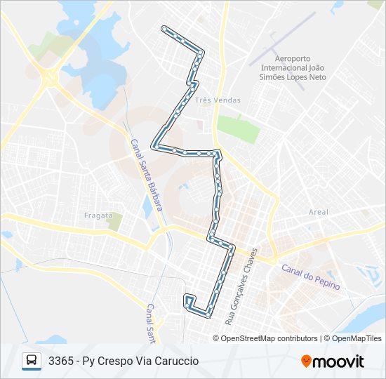 3361 PY CRESPO Bus Line Map