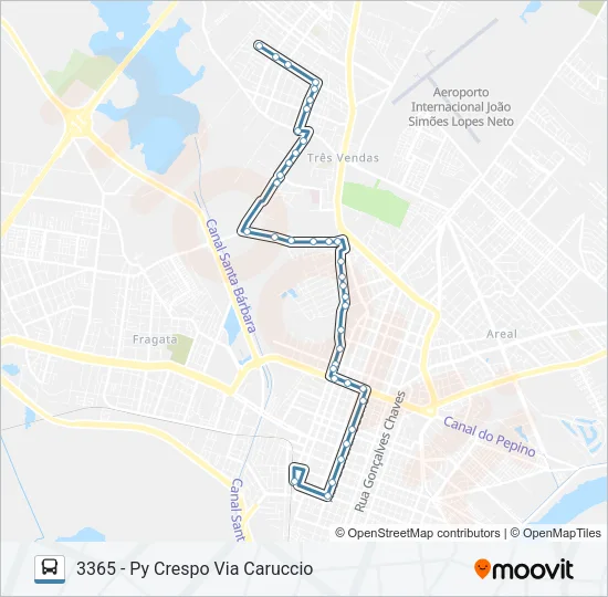 3361 PY CRESPO Bus Line Map