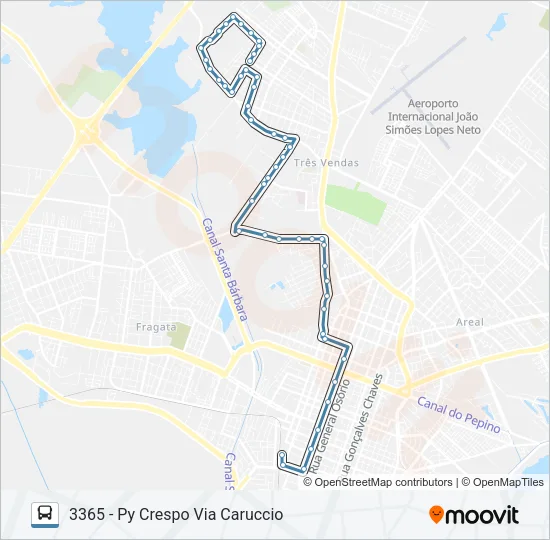 3361 PY CRESPO Bus Line Map