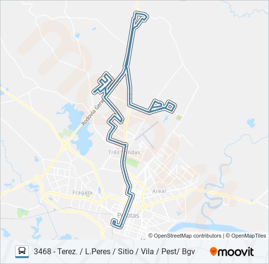 3468 CORUJA F OSORIO bus Line Map