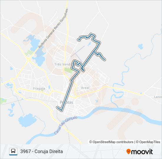 3468 CORUJA F OSORIO bus Line Map