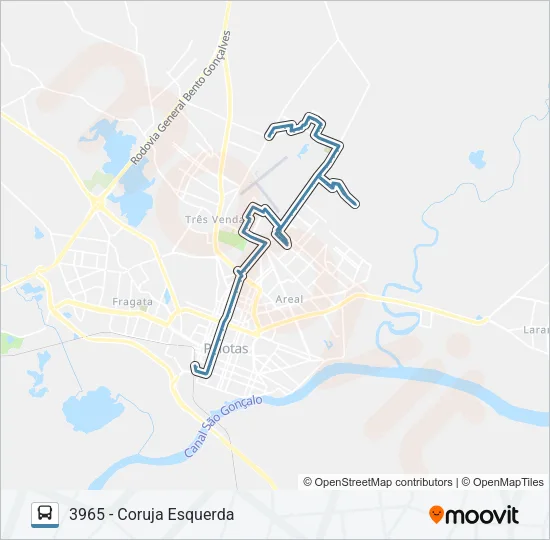 3468 CORUJA F OSORIO Bus Line Map