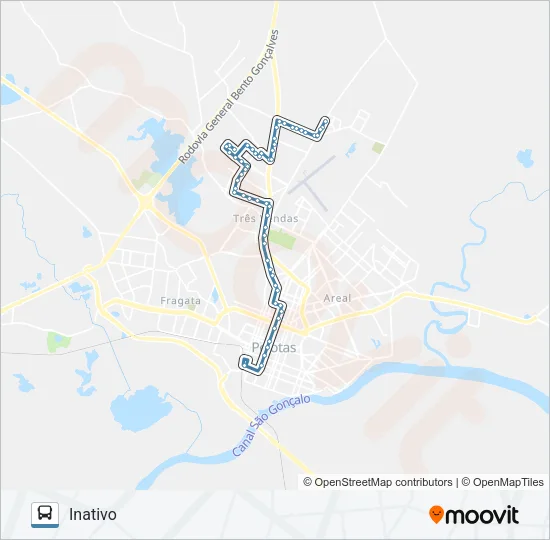 3468 CORUJA F OSORIO Bus Line Map