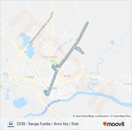 2211 SANGA FUNDA Bus Line Map