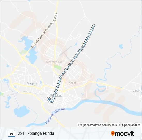 2211 SANGA FUNDA Bus Line Map