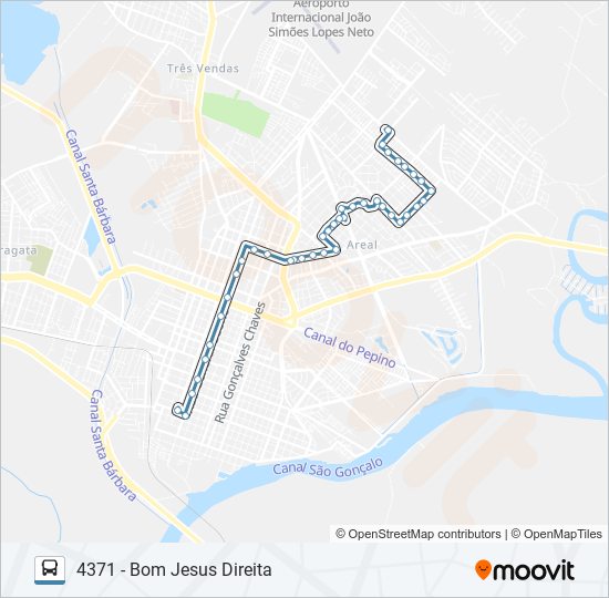 Mapa de 4371 BOM JESUS de autobús