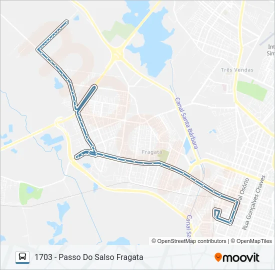 1701 PASSO DO SALSO Bus Line Map