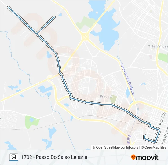 1701 PASSO DO SALSO Bus Line Map