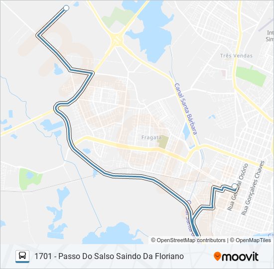 Mapa de 1701 PASSO DO SALSO de autobús