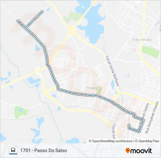 1701 PASSO DO SALSO Bus Line Map
