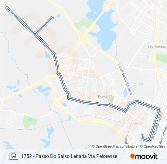 Mapa de 1701 PASSO DO SALSO de autobús