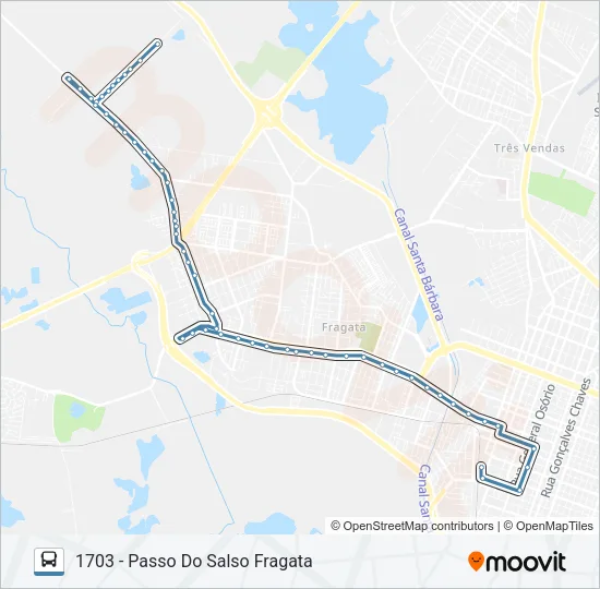 1701 PASSO DO SALSO Bus Line Map