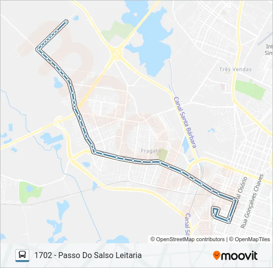 1701 PASSO DO SALSO Bus Line Map