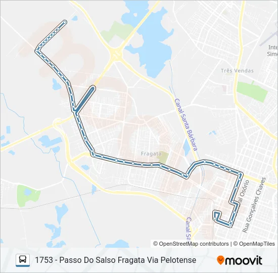 1701 PASSO DO SALSO Bus Line Map