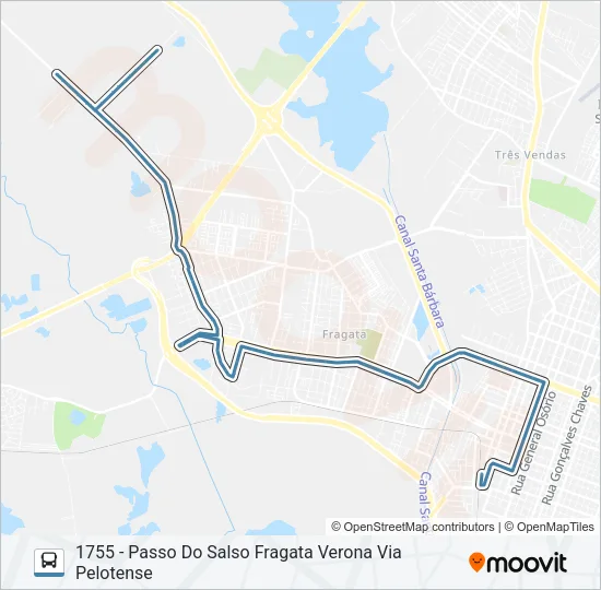 1701 PASSO DO SALSO Bus Line Map