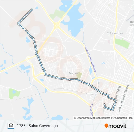1701 PASSO DO SALSO Bus Line Map