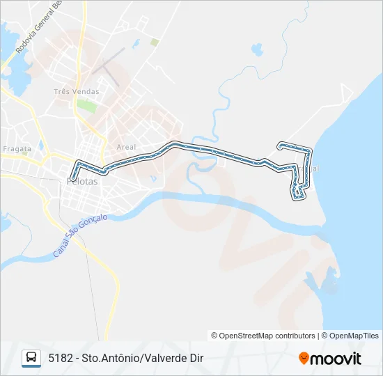 5181 SANTO ANTONIO Bus Line Map
