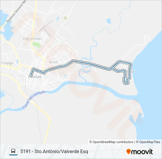 5181 SANTO ANTONIO Bus Line Map