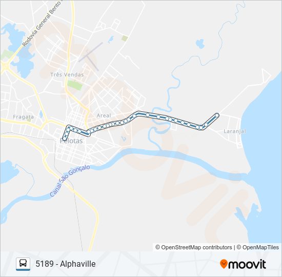 Mapa de 5181 SANTO ANTONIO de autobús