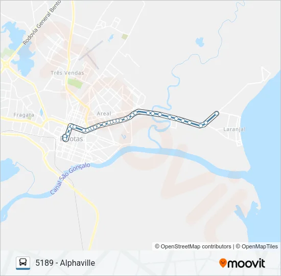 5181 SANTO ANTONIO Bus Line Map