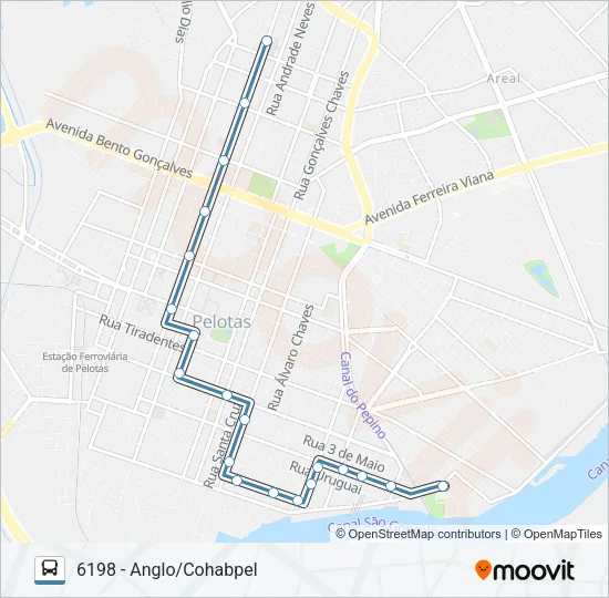 6191 ANGLO / BALSA Bus Line Map