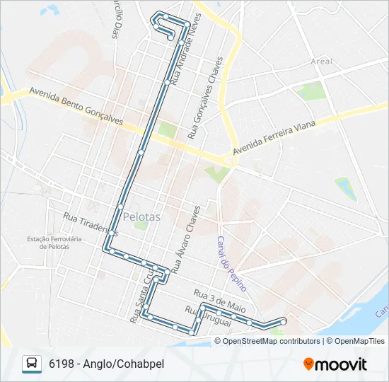 6191 ANGLO / BALSA Bus Line Map