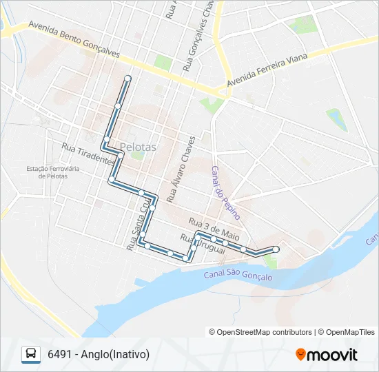 6191 ANGLO / BALSA Bus Line Map